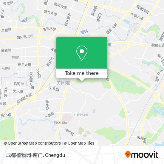 成都植物园-南门 map