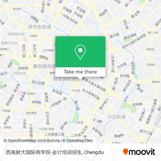 西南财大国际商学院-会计培训招生 map