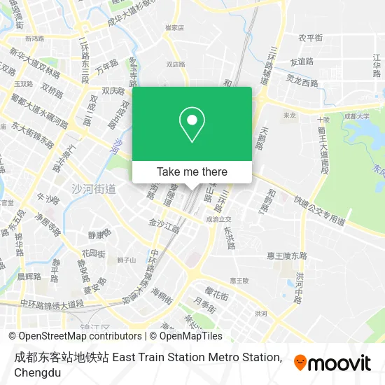 成都东客站地铁站 East Train Station Metro Station map
