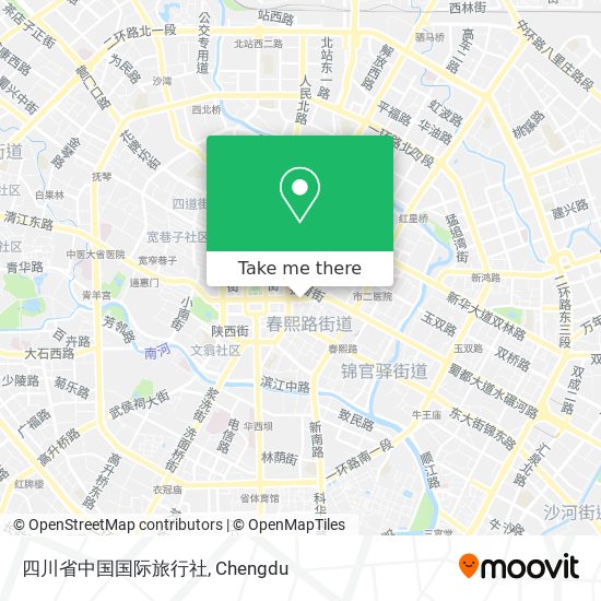 四川省中国国际旅行社 map