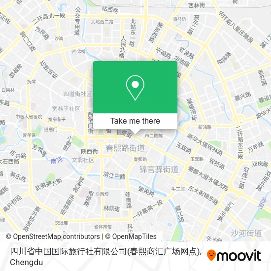 四川省中国国际旅行社有限公司(春熙商汇广场网点) map
