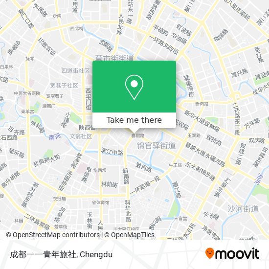 成都一一青年旅社 map