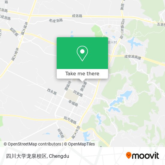 四川大学龙泉校区 map