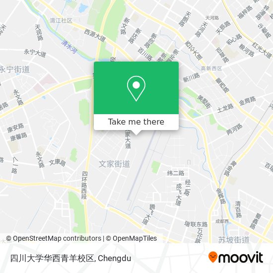 四川大学华西青羊校区 map