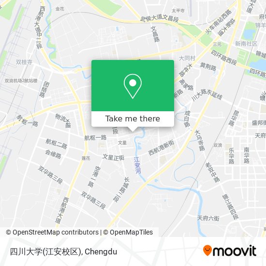 四川大学(江安校区) map