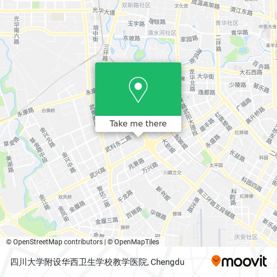 四川大学附设华西卫生学校教学医院 map