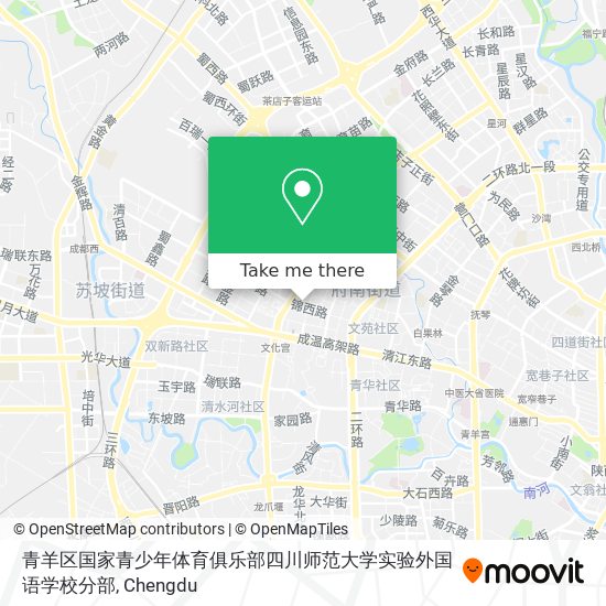 青羊区国家青少年体育俱乐部四川师范大学实验外国语学校分部 map