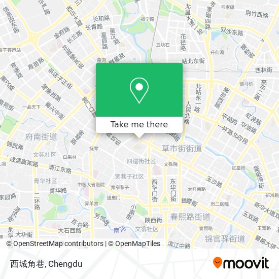 西城角巷 map