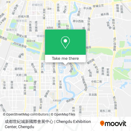 成都世紀城新國際會展中心 | Chengdu Exhibition Center map