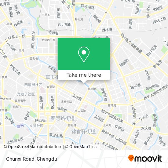 Chunxi Road map