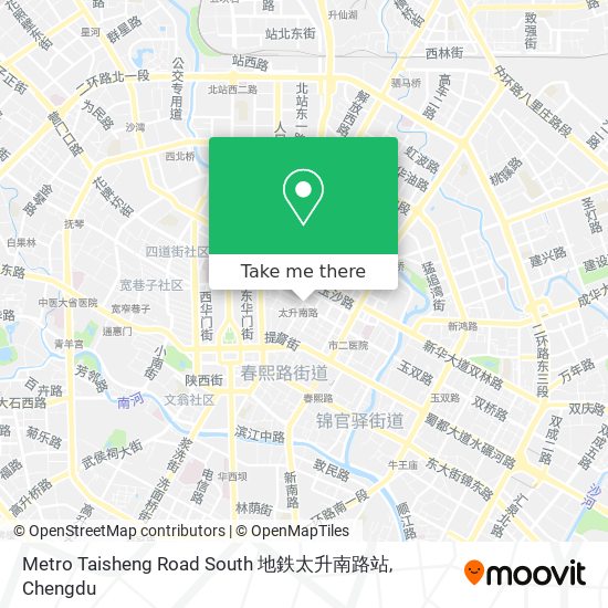 Metro Taisheng Road South 地鉄太升南路站 map