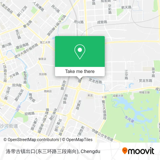 洛带古镇出口(东三环路三段南向) map