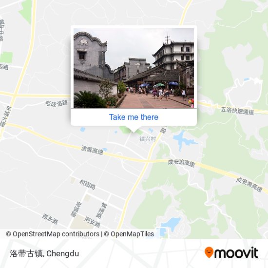 洛带古镇 map
