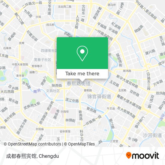 成都春熙宾馆 map