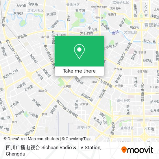 四川广播电视台 Sichuan Radio & TV Station map