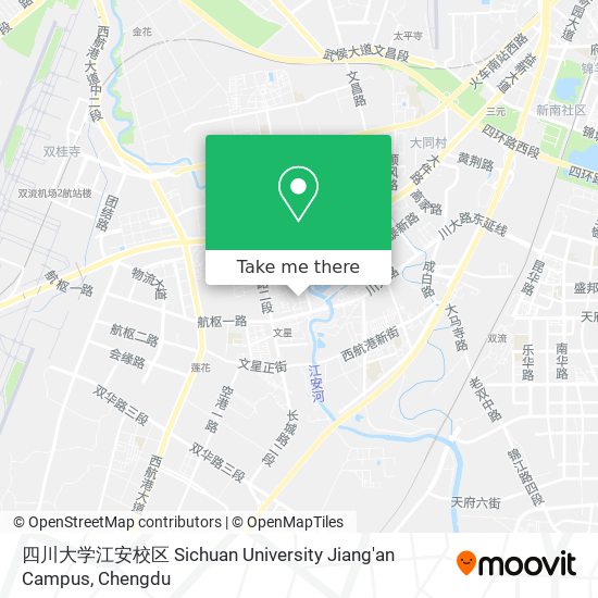 四川大学江安校区 Sichuan University Jiang'an Campus map