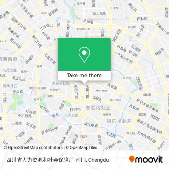 四川省人力资源和社会保障厅-南门 map