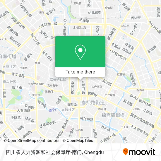 四川省人力资源和社会保障厅-南门 map