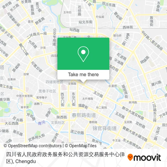 四川省人民政府政务服务和公共资源交易服务中心(B区) map