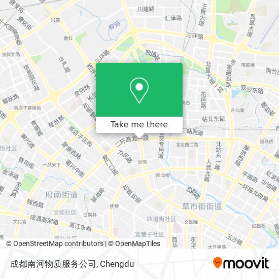 成都南河物质服务公司 map