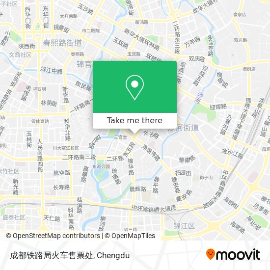 成都铁路局火车售票处 map