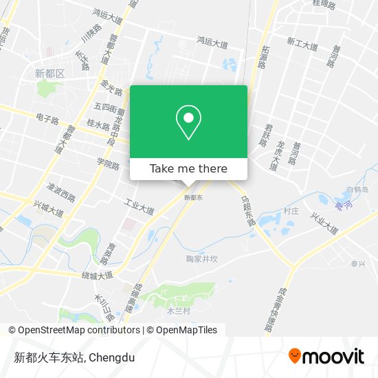 新都火车东站 map