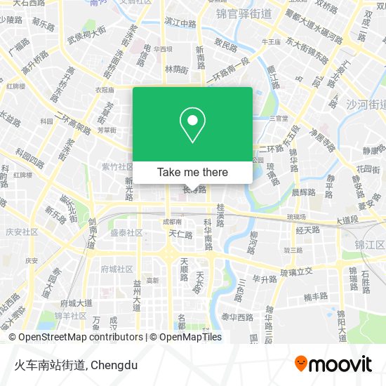 火车南站街道 map