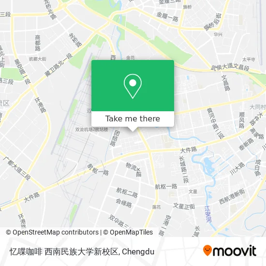 忆喋咖啡 西南民族大学新校区 map