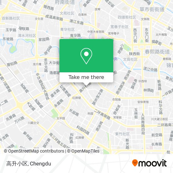 高升小区 map