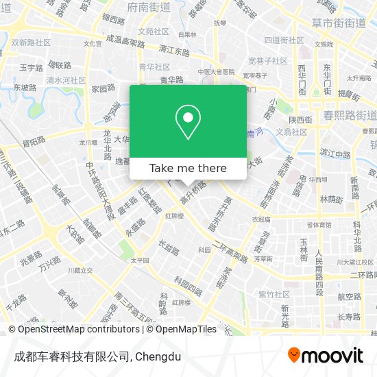 成都车睿科技有限公司 map