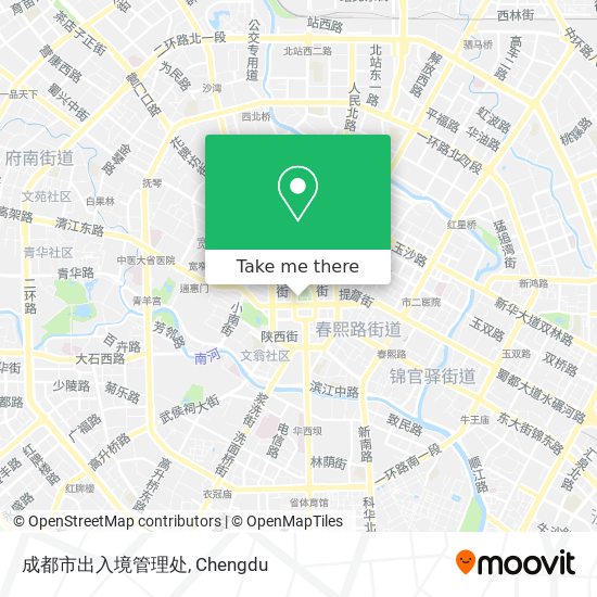成都市出入境管理处 map