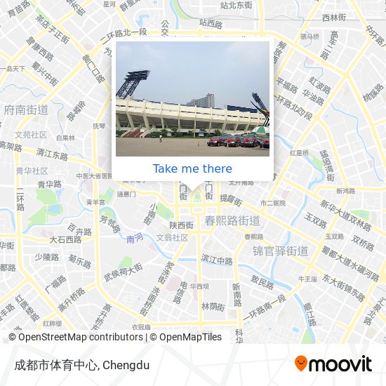 成都市体育中心 map