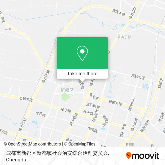 成都市新都区新都镇社会治安综合治理委员会 map
