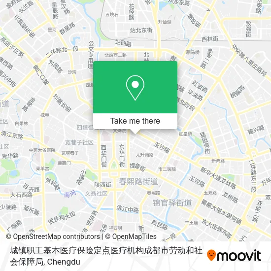 城镇职工基本医疗保险定点医疗机构成都市劳动和社会保障局 map