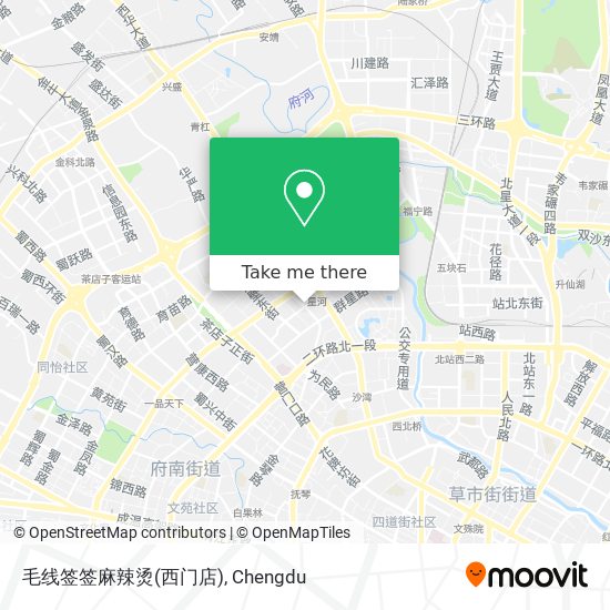 毛线签签麻辣烫(西门店) map
