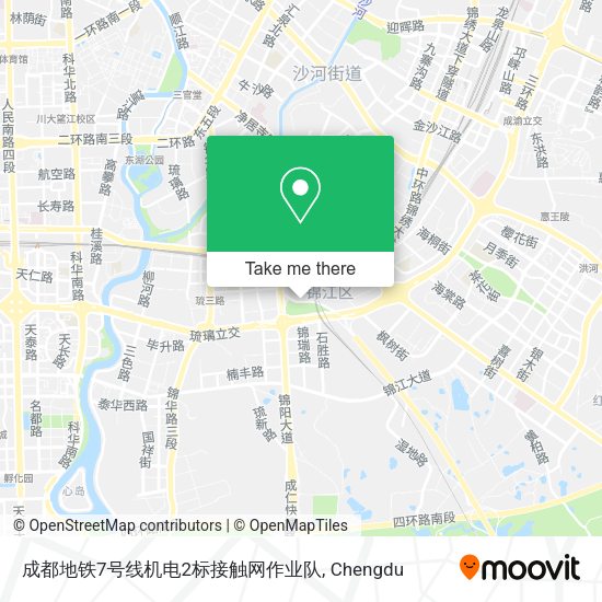成都地铁7号线机电2标接触网作业队 map