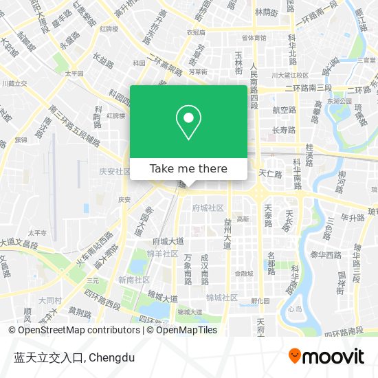 蓝天立交入口 map