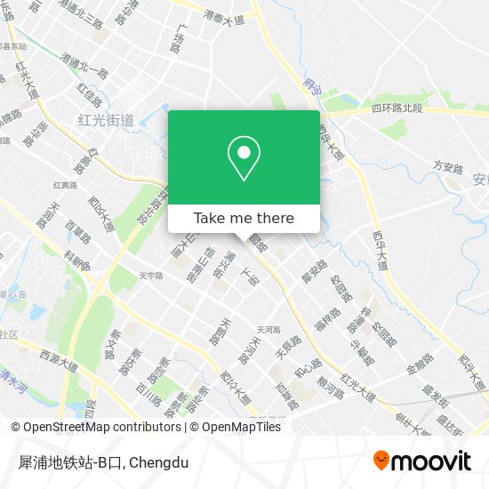 犀浦地铁站-B口 map