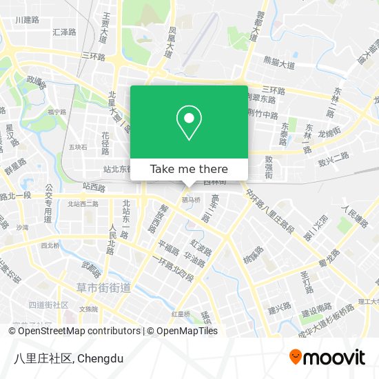 八里庄社区 map
