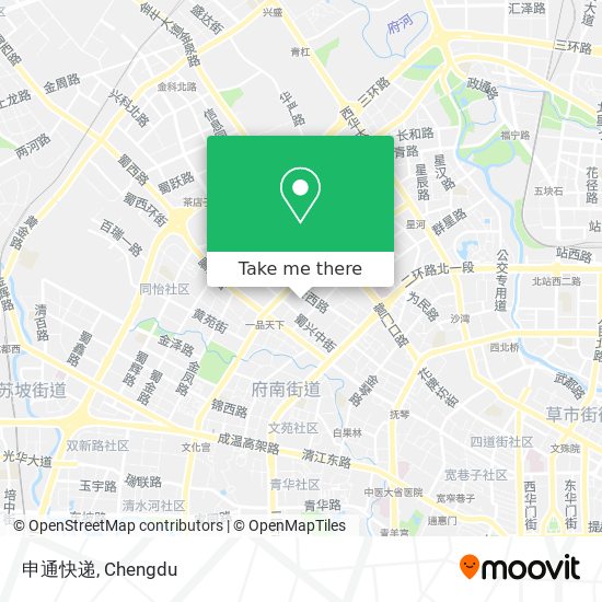 申通快递 map