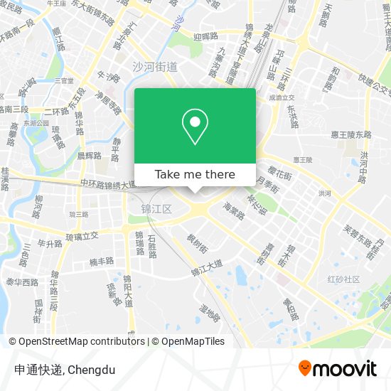 申通快递 map