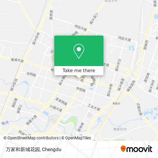 万家和新城花园 map