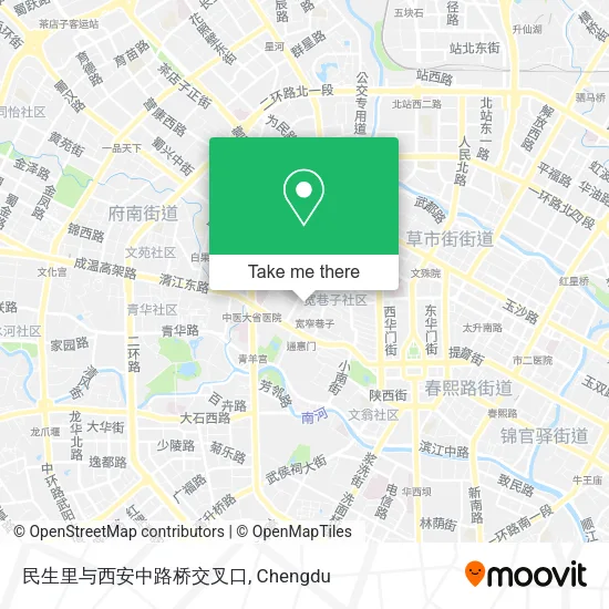 民生里与西安中路桥交叉口 map