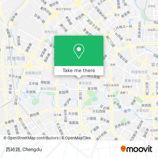 西岭路 map