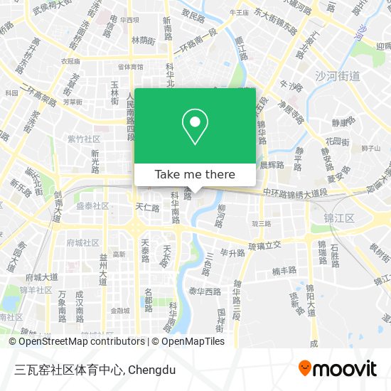 三瓦窑社区体育中心 map