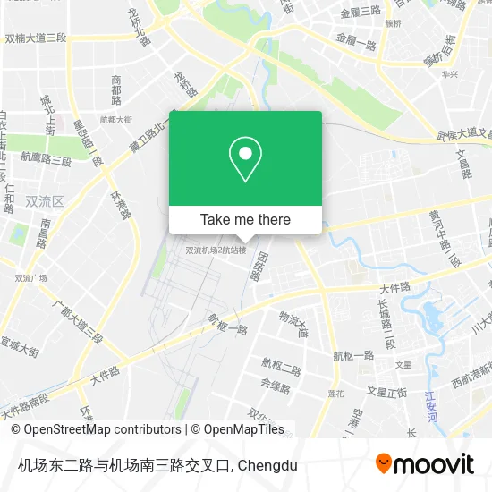机场东二路与机场南三路交叉口 map