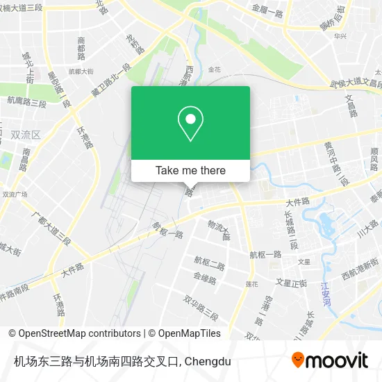 机场东三路与机场南四路交叉口 map
