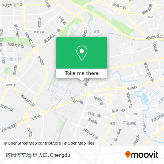 随园停车场-出入口 map