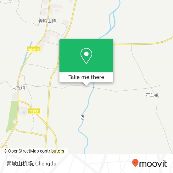 青城山机场 map