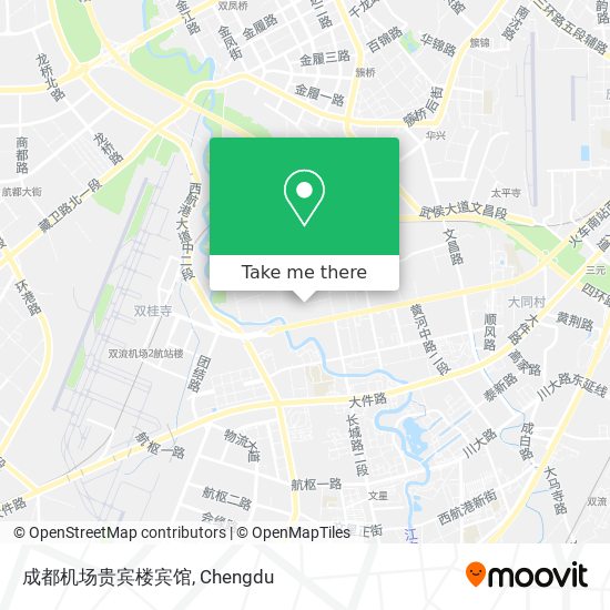 成都机场贵宾楼宾馆 map